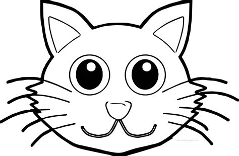 cat face printable.